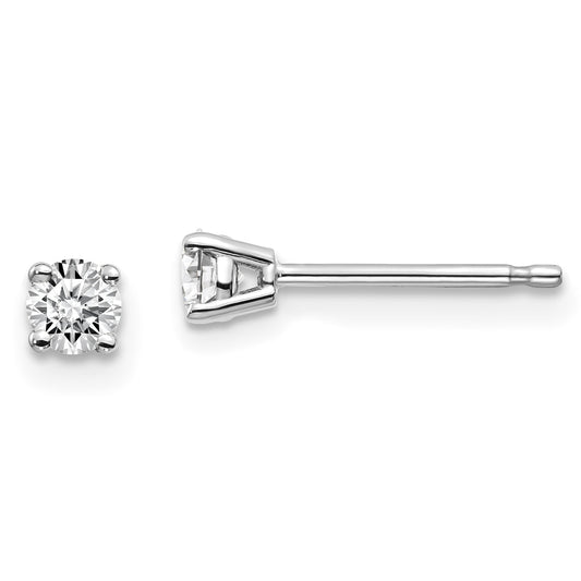 14kw .25ct I1 J K Diamond Stud Push on Post Earrings
