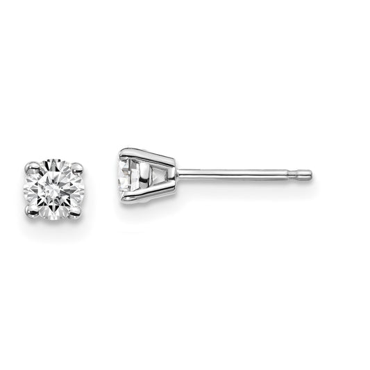 14kw .30ct I1 J K Diamond Stud Push on Post Earrings