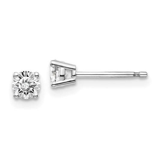 14kw .40ct I1 J K Diamond Stud Push on Post Earrings