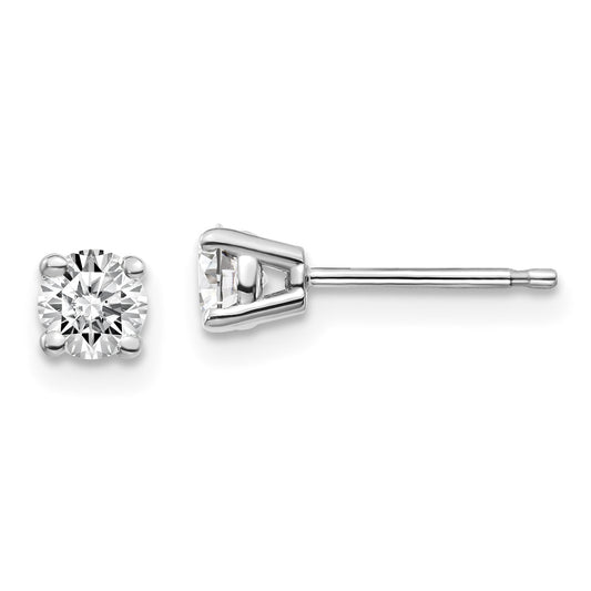 14kw .50ct I1 J K Diamond Stud Push on Post Earrings