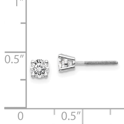 14kw .60ct VS2/SI1 G I Diamond Stud Thread on/off Post Earrings