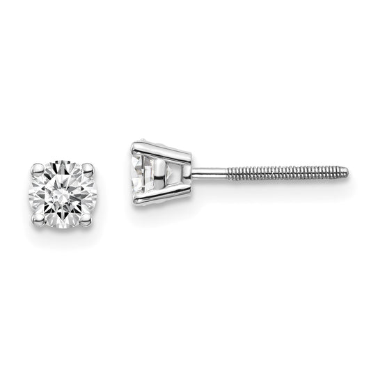 14kw .60ct VS2/SI1 G I Diamond Stud Thread on/off Post Earrings