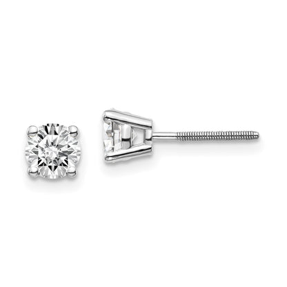 14kw .95ct VS2/SI1 G I Diamond Stud Thread on/off Post Earrings