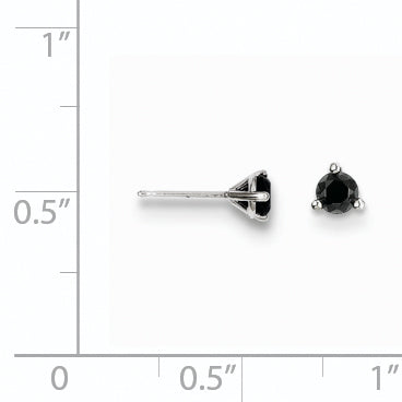 14k .25ct Black Diamond Stud Earrings