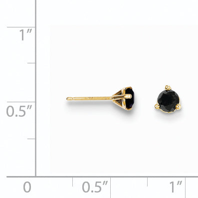 14k .50ct. Black Diamond Stud Earrings