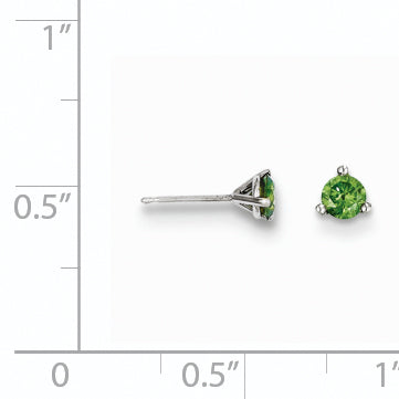 14k .33ct Green Diamond Stud Earrings
