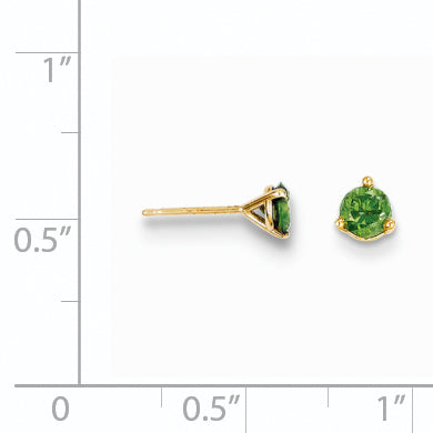 14k .50ct. Green Diamond Stud Earrings