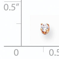 14k Single Stud Diamond Earring