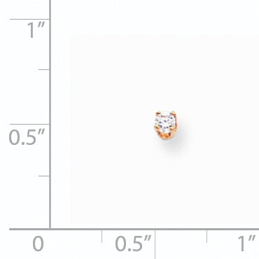 14k Single Stud Diamond Earring