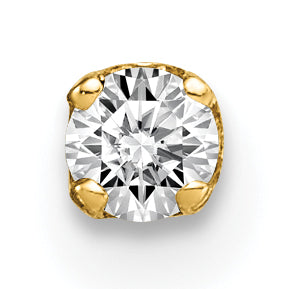 14k Single Stud Diamond Earring