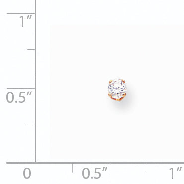 14k Single Stud Diamond Earring