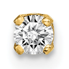 14k Single Stud Diamond Earring