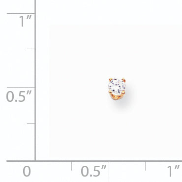 14k Single Stud Diamond Earring