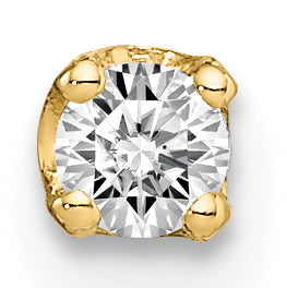 14k Single Stud Diamond Earring