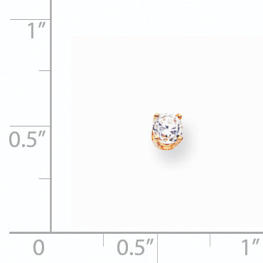 14k Single Stud Diamond Earring