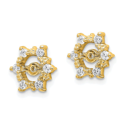 14k AAA Diamond earring jacket