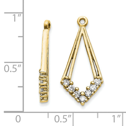 14k AA Diamond Earring Jacket