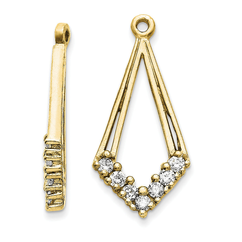 14k AA Diamond Earring Jacket