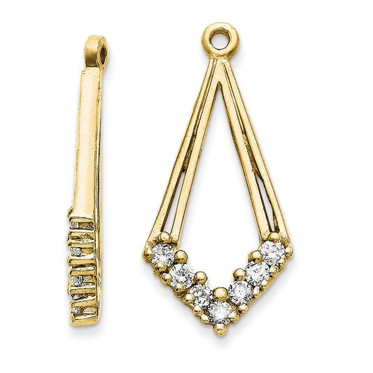 14k AA Diamond Earring Jacket