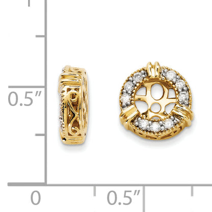 14K Gold Diamond Earring Jackets