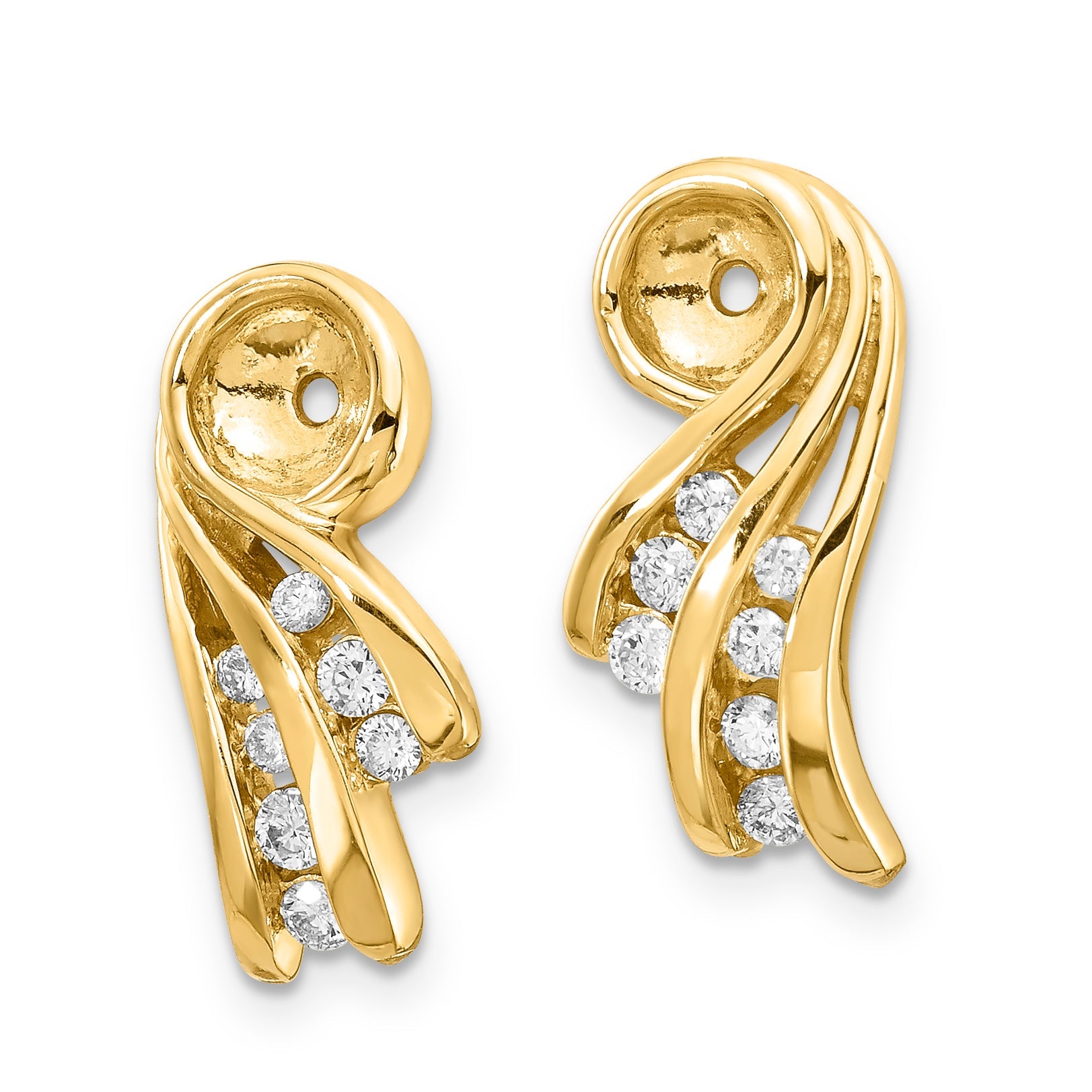 14k AAA Fancy Diamond Earring Jacket