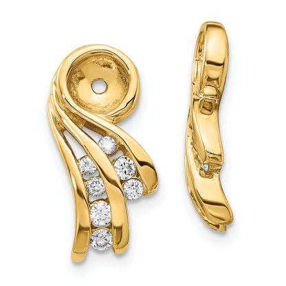 14k AAA Fancy Diamond Earring Jacket