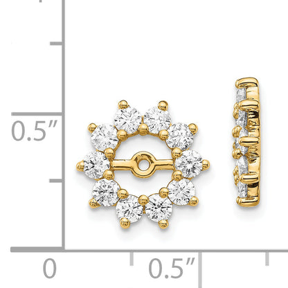 14k VS Fancy Diamond Earring Jacket