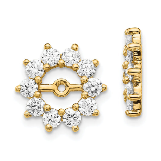 14k VS Fancy Diamond Earring Jacket