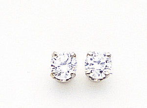14k White Gold AA Quality Complete Diamond Stud Earring